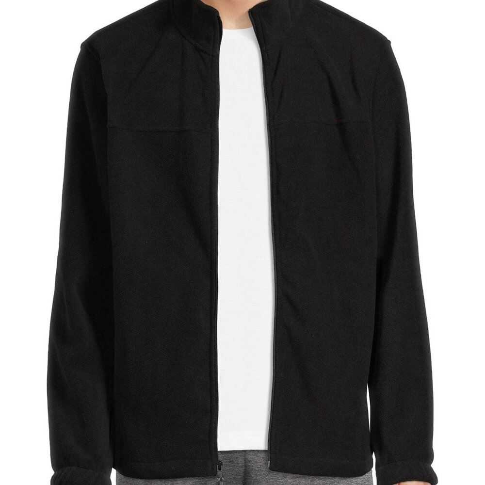 Swiss Alps Men's Full Zip Polar Fleece Jacket (X-Large, Black) - NWT, Never Worn